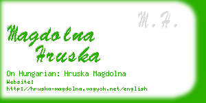 magdolna hruska business card